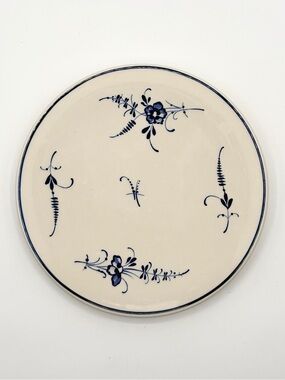Villeroy & Boch Blue & White Ceramic Trivet / Hot Plate - Vieux Luxembourg